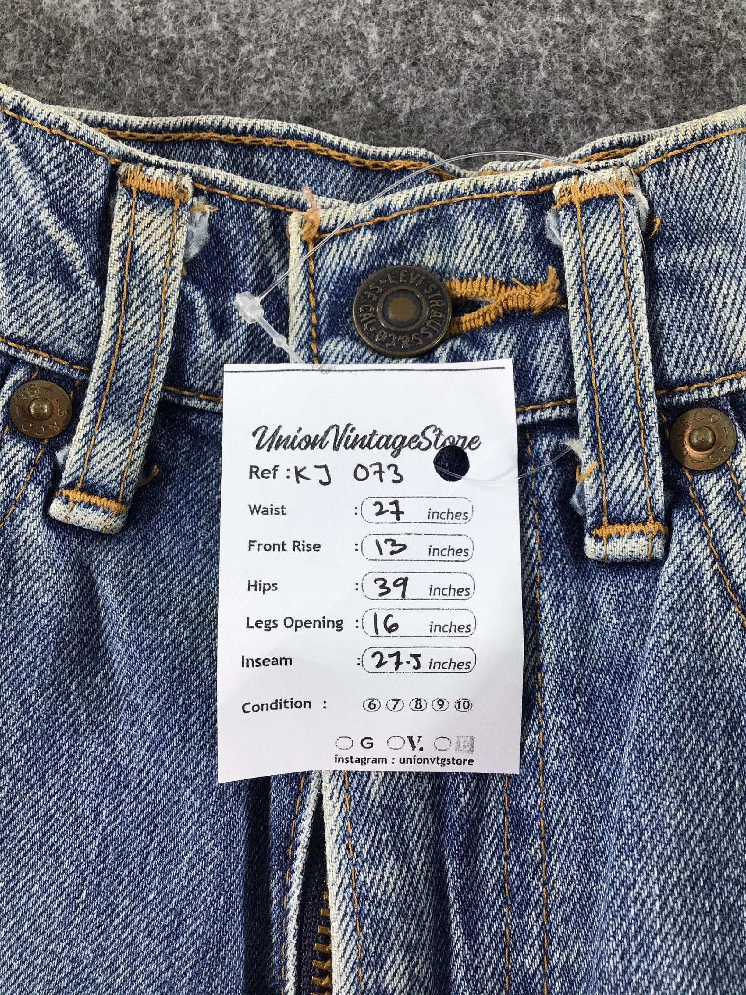 Levi's Vintage 90s Levis 509 Jeans Medium Wash Denim KJ073 Size US 27 - 11 Thumbnail