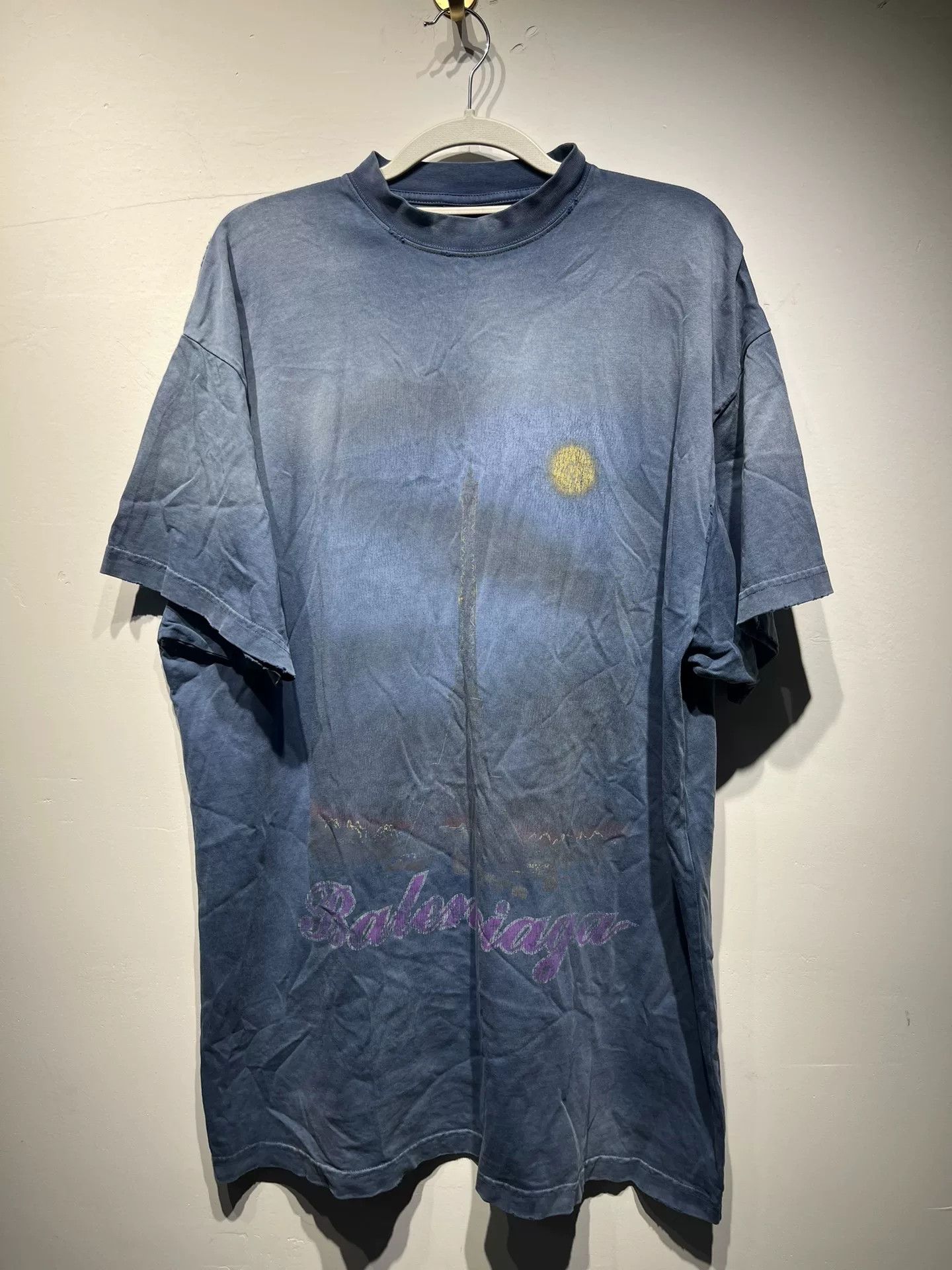 Balenciaga Balenciaga Blue T-Shirt 1 Men Size US XS / EU 42 / 0 - 1 Thumbnail
