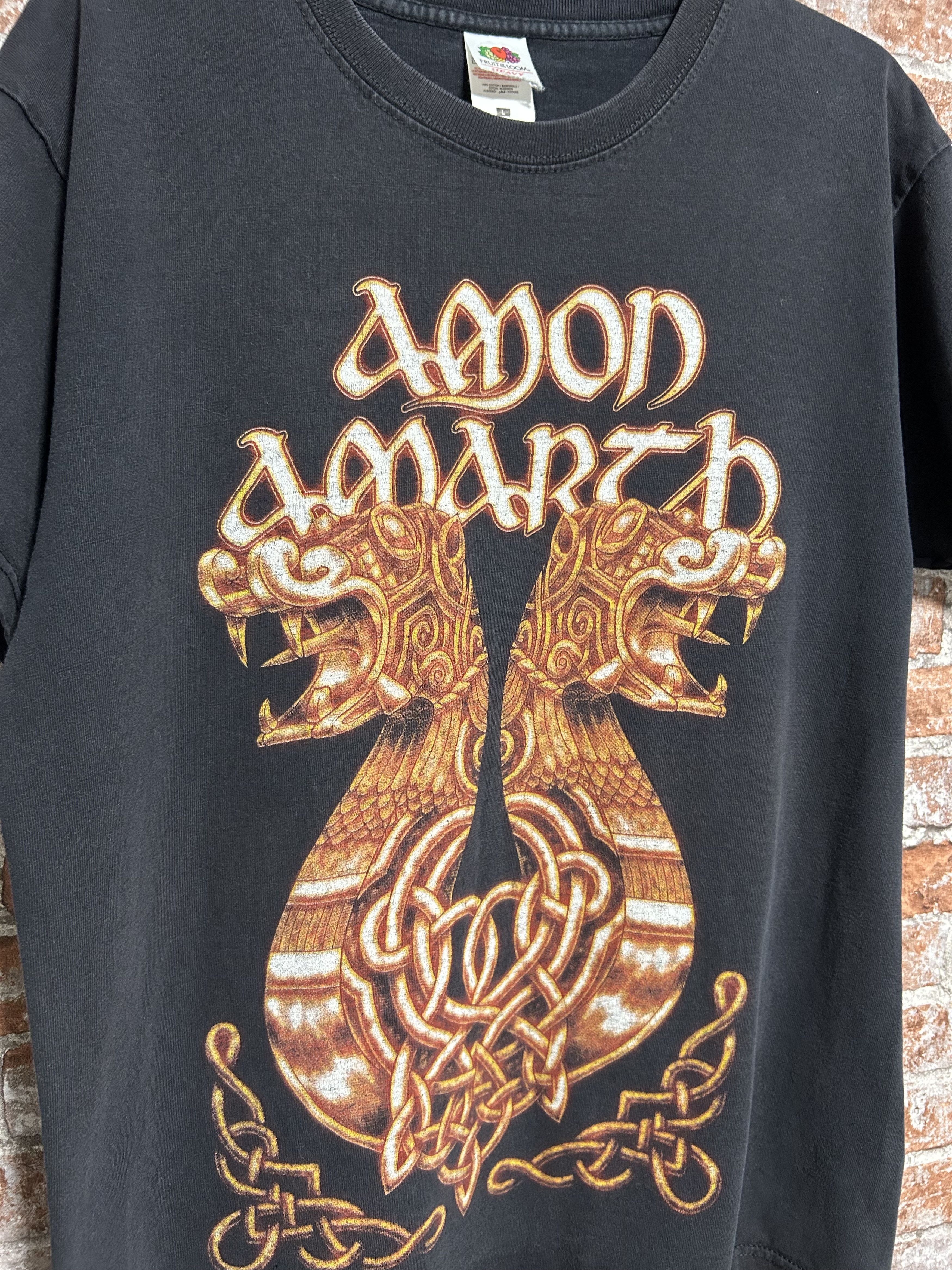 Band Tees Vintage 2014 Amon Amarth Rock Band Tour T-shirt Size US L / EU 52-54 / 3 - 6 Thumbnail