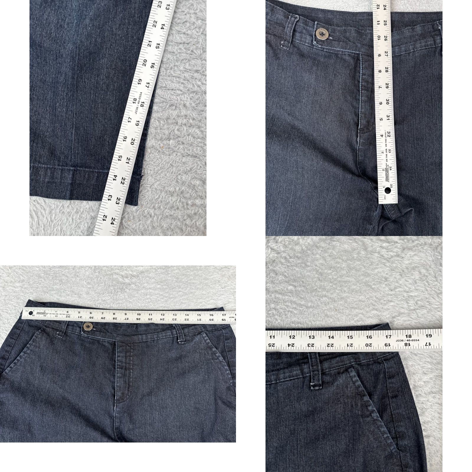 Vintage VINTAGE Style&co. Jeans Women Capri 14 Blue Denim High Rise 5-Pocket Cotton Blend Size 34 in Size 36" / US 14 / IT 50 - 8 Thumbnail