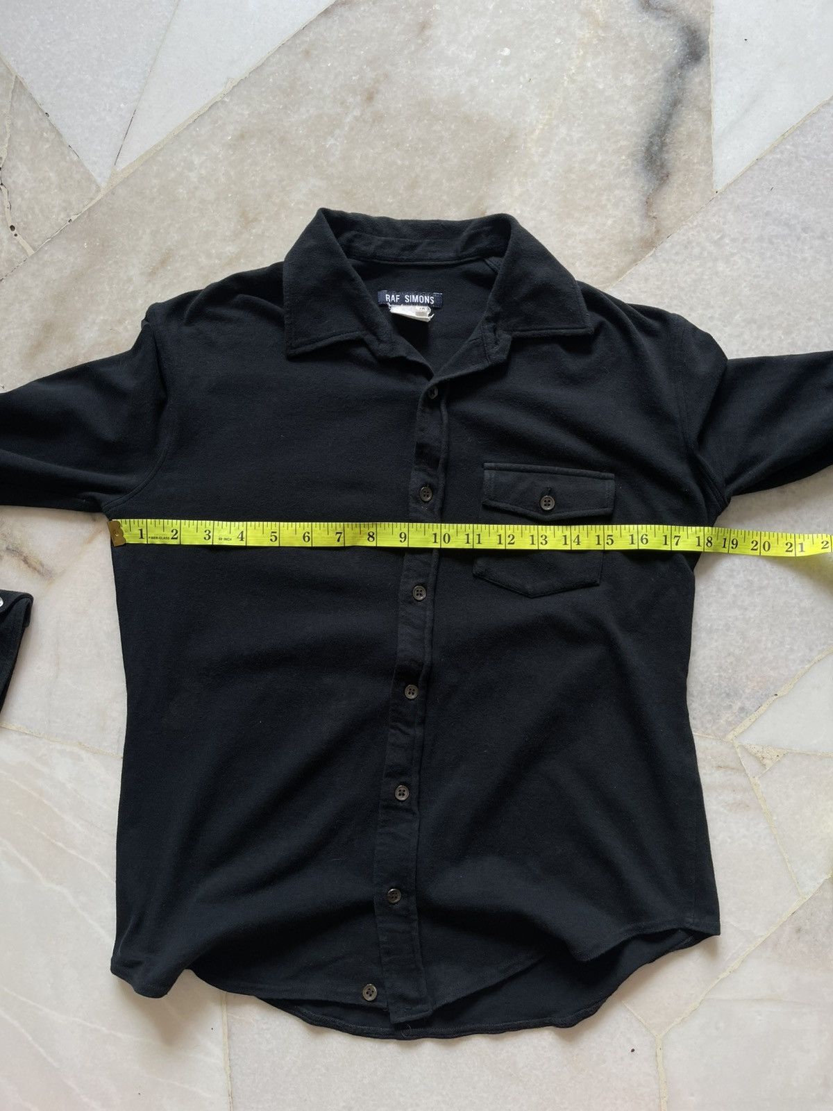 Raf Simons 1998 Raf Simons Single Pocket Long Sleeve Polo Size US S / EU 44-46 / 1 - 8 Thumbnail