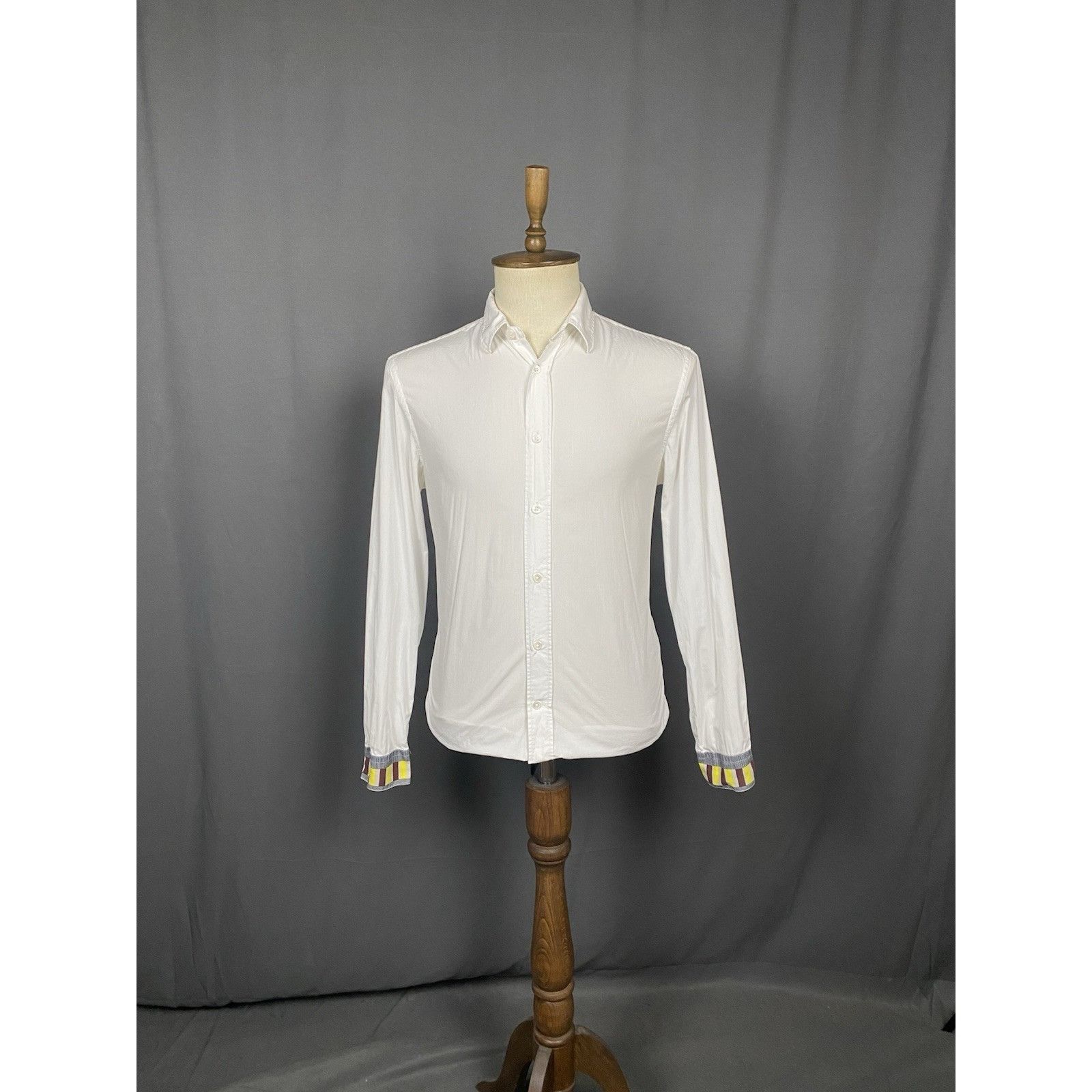 Acne Studios Acne Studios Jeffrey Cuff Men's White Longsleeve Shirt Size Size US L / EU 52-54 / 3 - 3 Thumbnail