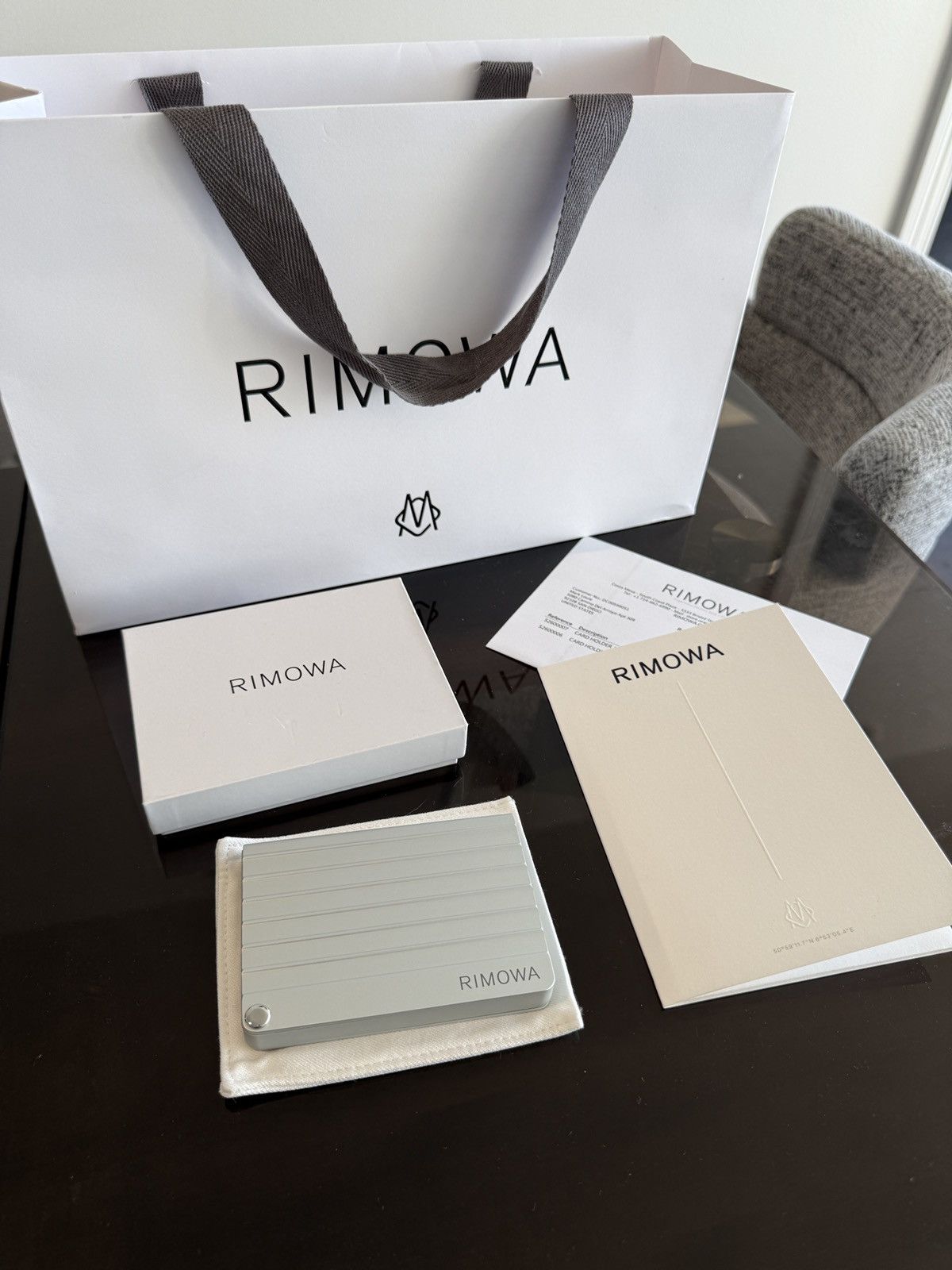 Rimowa Rimowa Silver Aluminum Card Holder Size ONE SIZE - 1 Thumbnail