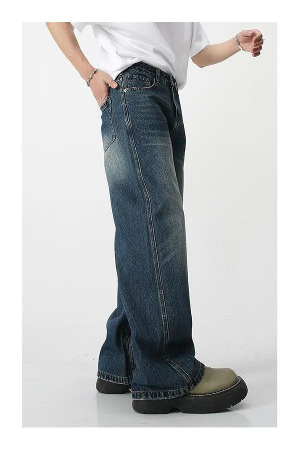 Japanese Brand Mikami x aoka Retro loose wide leg trendy denim trousers Size US 32 / EU 48 - 7 Thumbnail