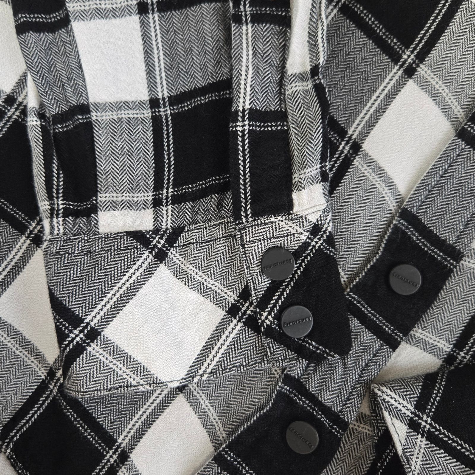 Sanctuary Sanctuary Black Plaid Boyfriend Flannel Size Medium Size M / US 6-8 / IT 42-44 - 7 Thumbnail