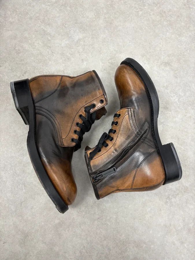 Dsquared2 2010s Dsquared2 Brown Irregular Leather Boots Size US 9 / EU 42 - 6 Thumbnail