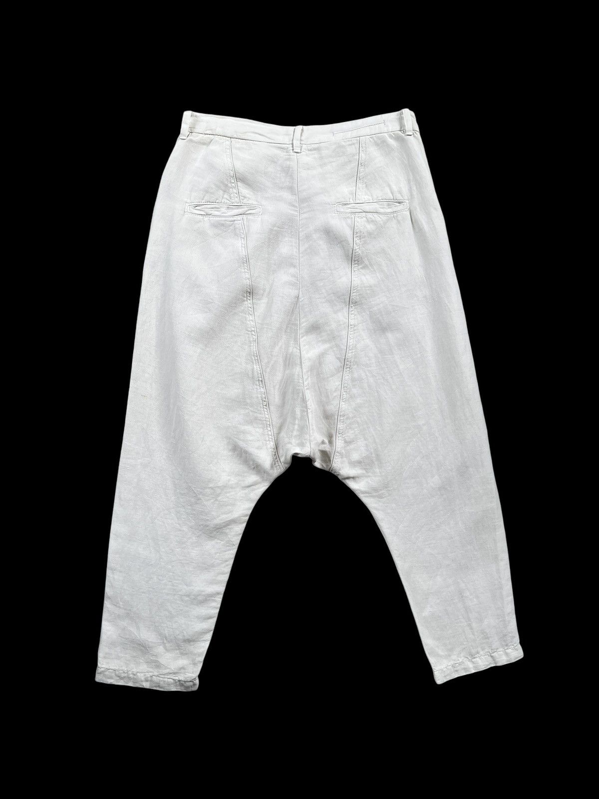 Designer × Hope Hope 🇸🇪 Linen Drop Crotch Pants Size US 31 - 5 Thumbnail