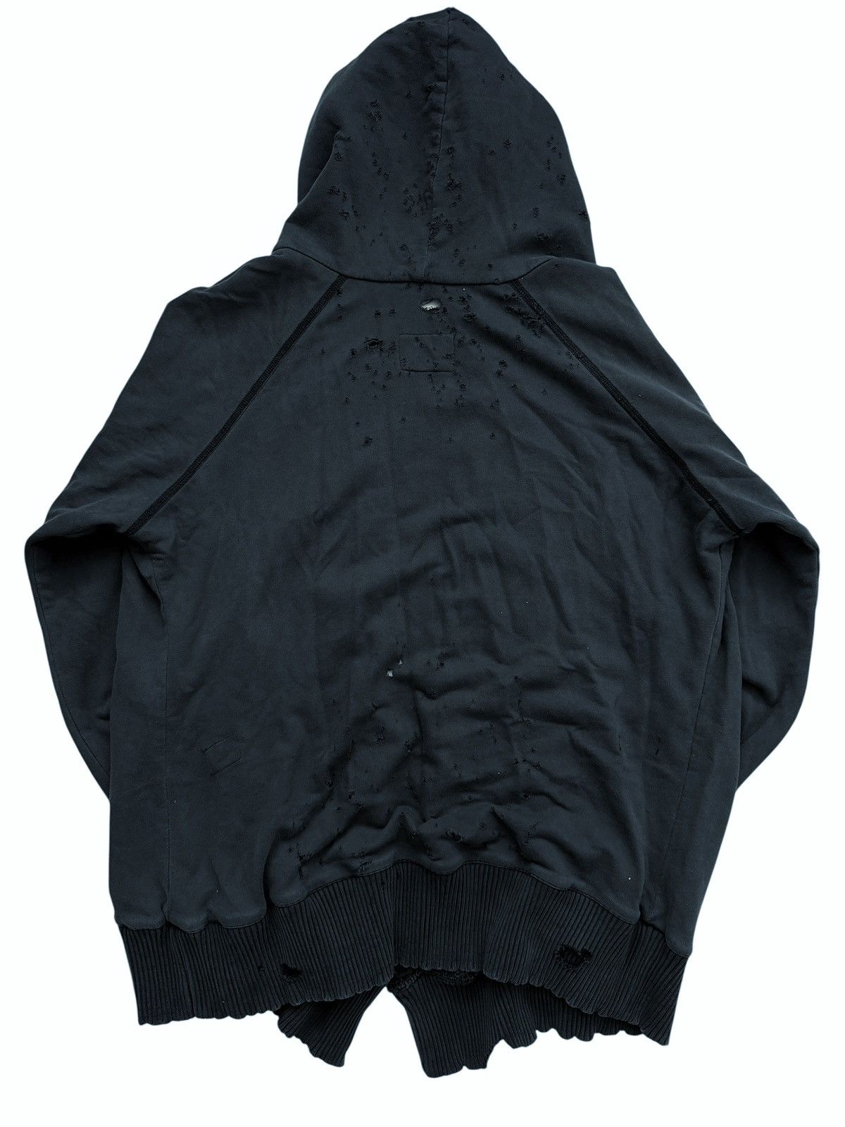 Greg Lauren 2017 Navy Fleece Indigo Stripe Kimono Hoodie Size US L / EU 52-54 / 3 - 2 Thumbnail