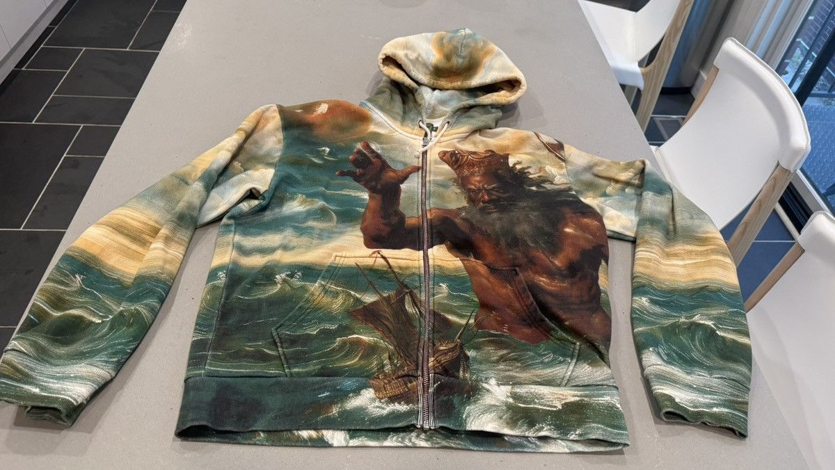 denim tears poseidon revenge hoodie medium