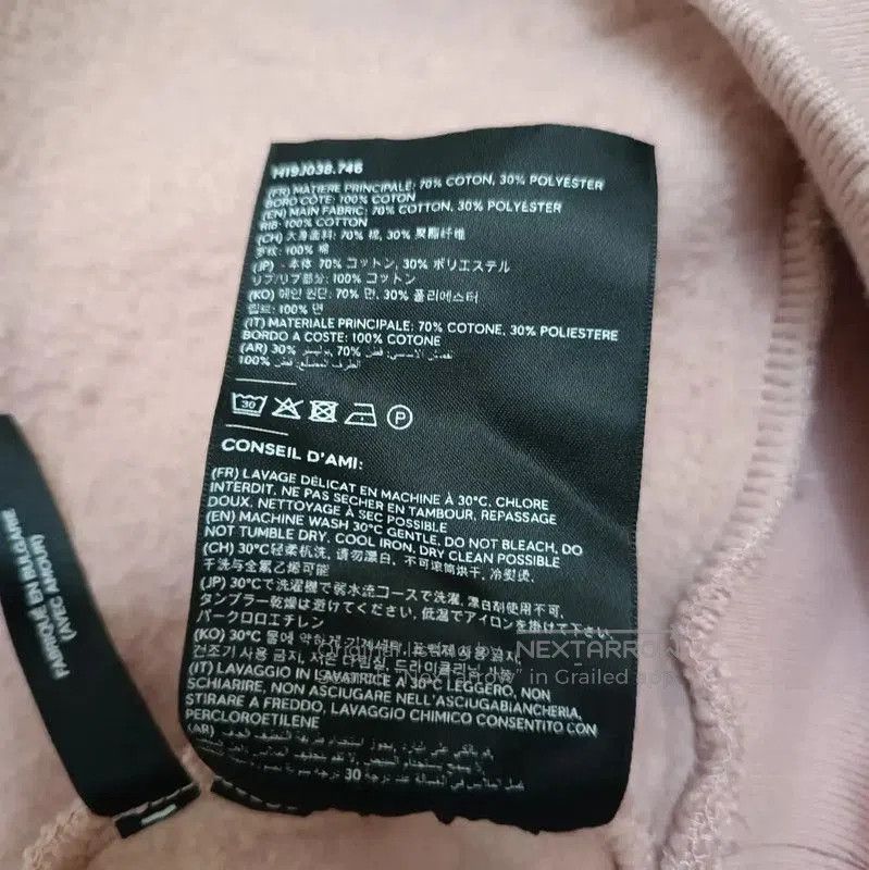 AMI AMI Pink Cotton Women's Hoodie . Size XL / US 12-14 / IT 48-50 - 8 Thumbnail