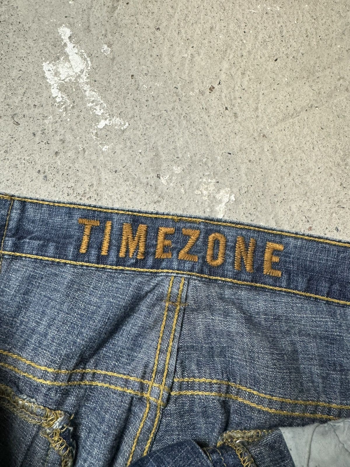 Vintage Y2K Timezone Multipocket Denim Star Pants