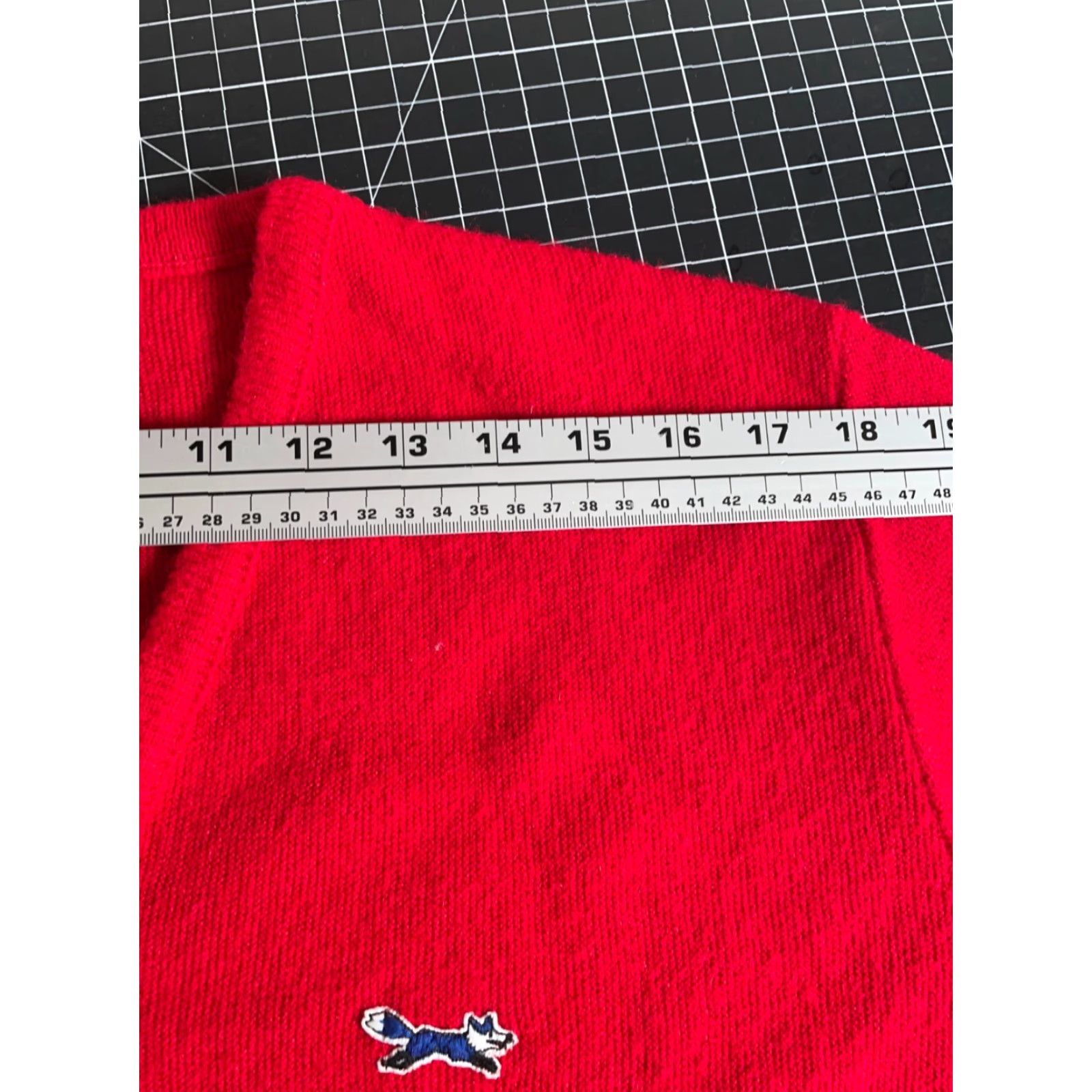 Vintage VINTAGE 70s Fox Collection Sweater Mens L Red V-Neck J. C. Penney Size US L / EU 52-54 / 3 - 7 Thumbnail