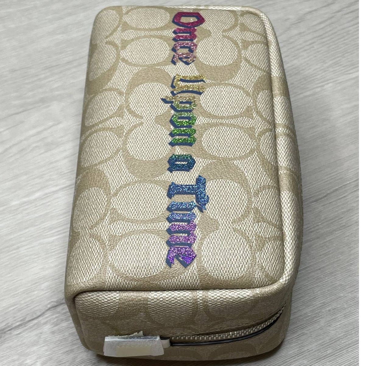 Coach Coach Small Boxy Makeup bag In Signature W/ Once Upon A Time Size ONE SIZE - 4 Thumbnail