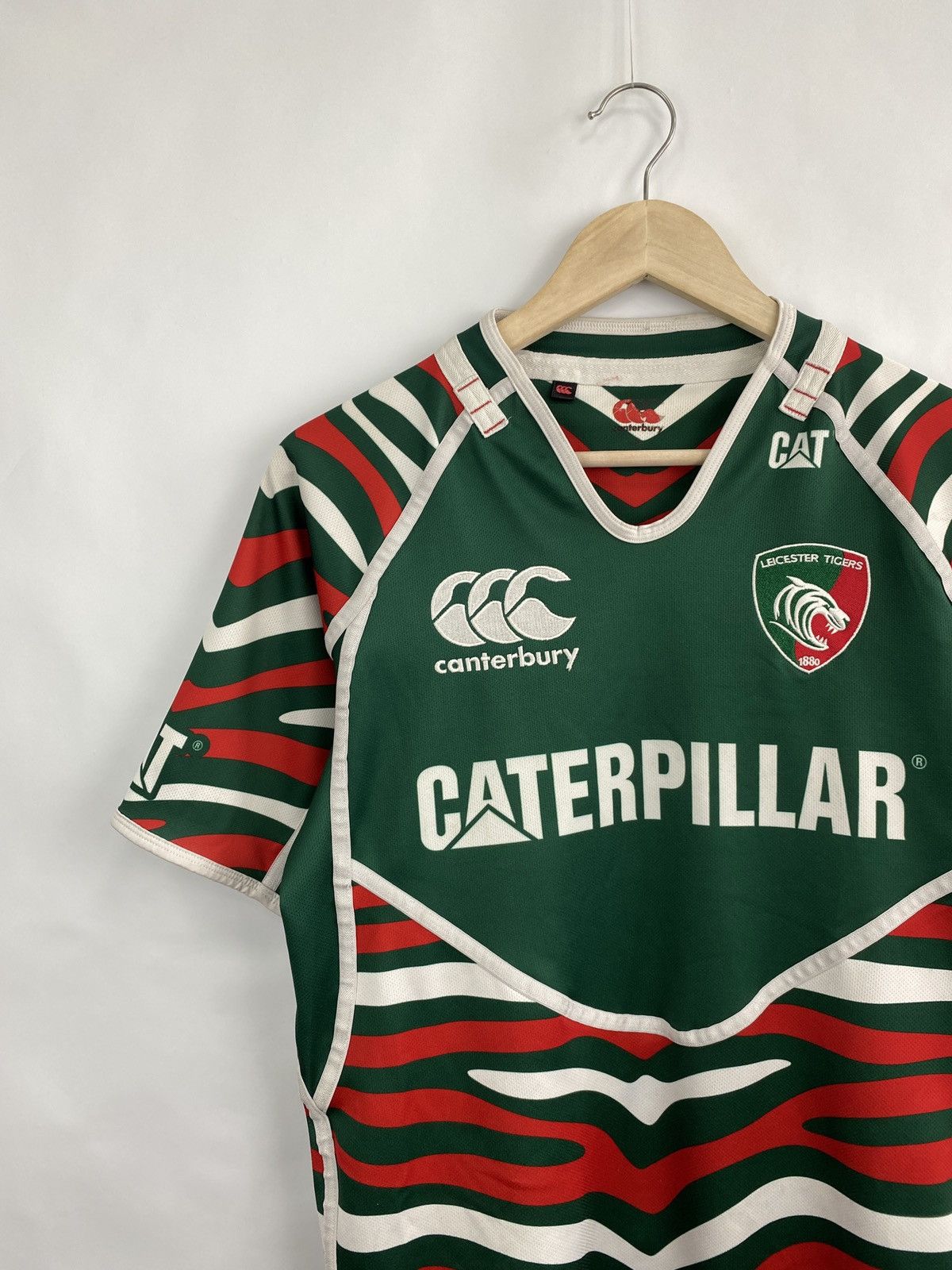 Canterbury of New Zealand Vintage Canterbury Leicester Tigers Rugby Jersey Football Size US S / EU 44-46 / 1 - 2 Thumbnail