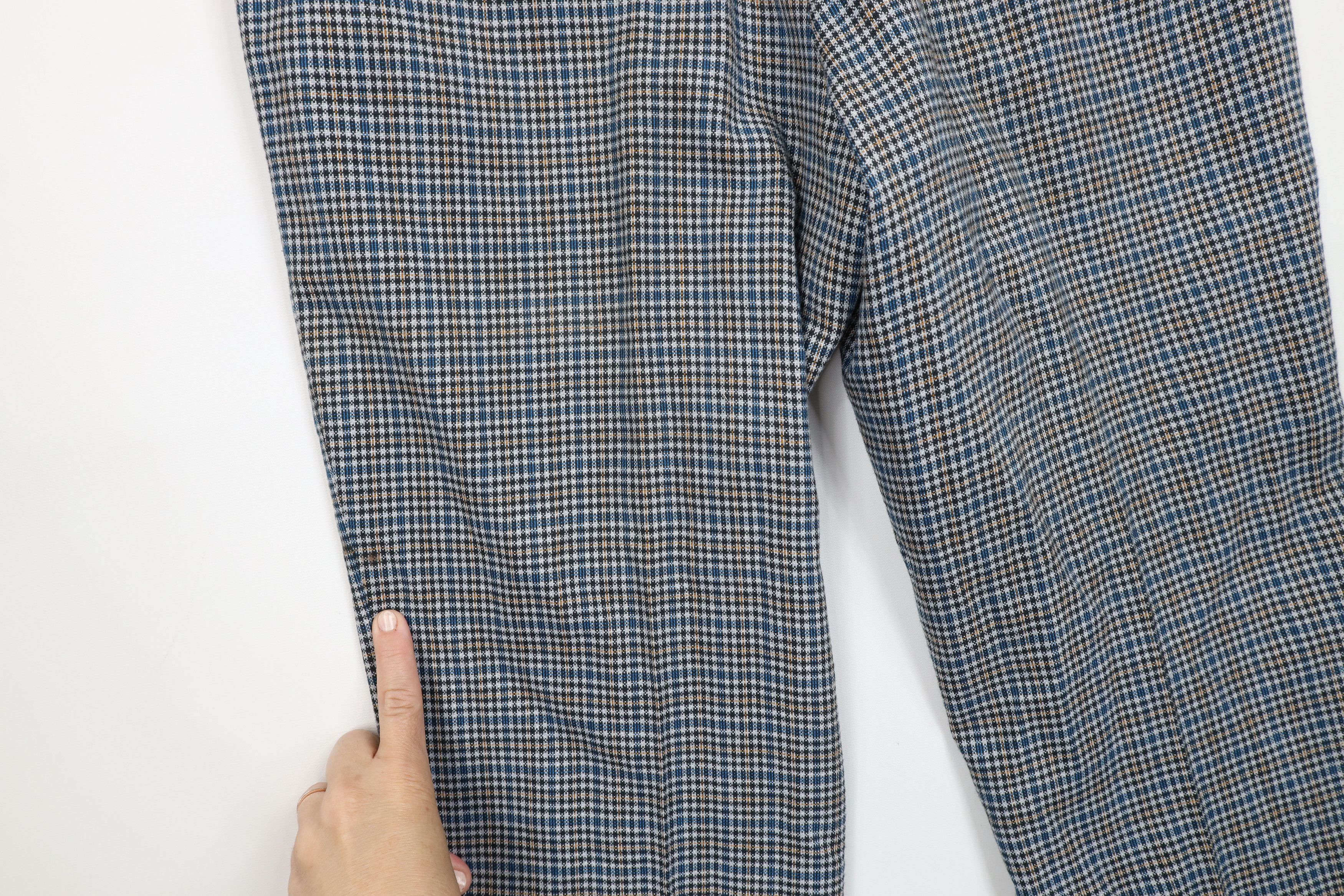 Vintage Vintage 60s 70s Streetwear Bell Bottoms Pants Plaid USA Size US 34 / EU 50 - 13 Thumbnail