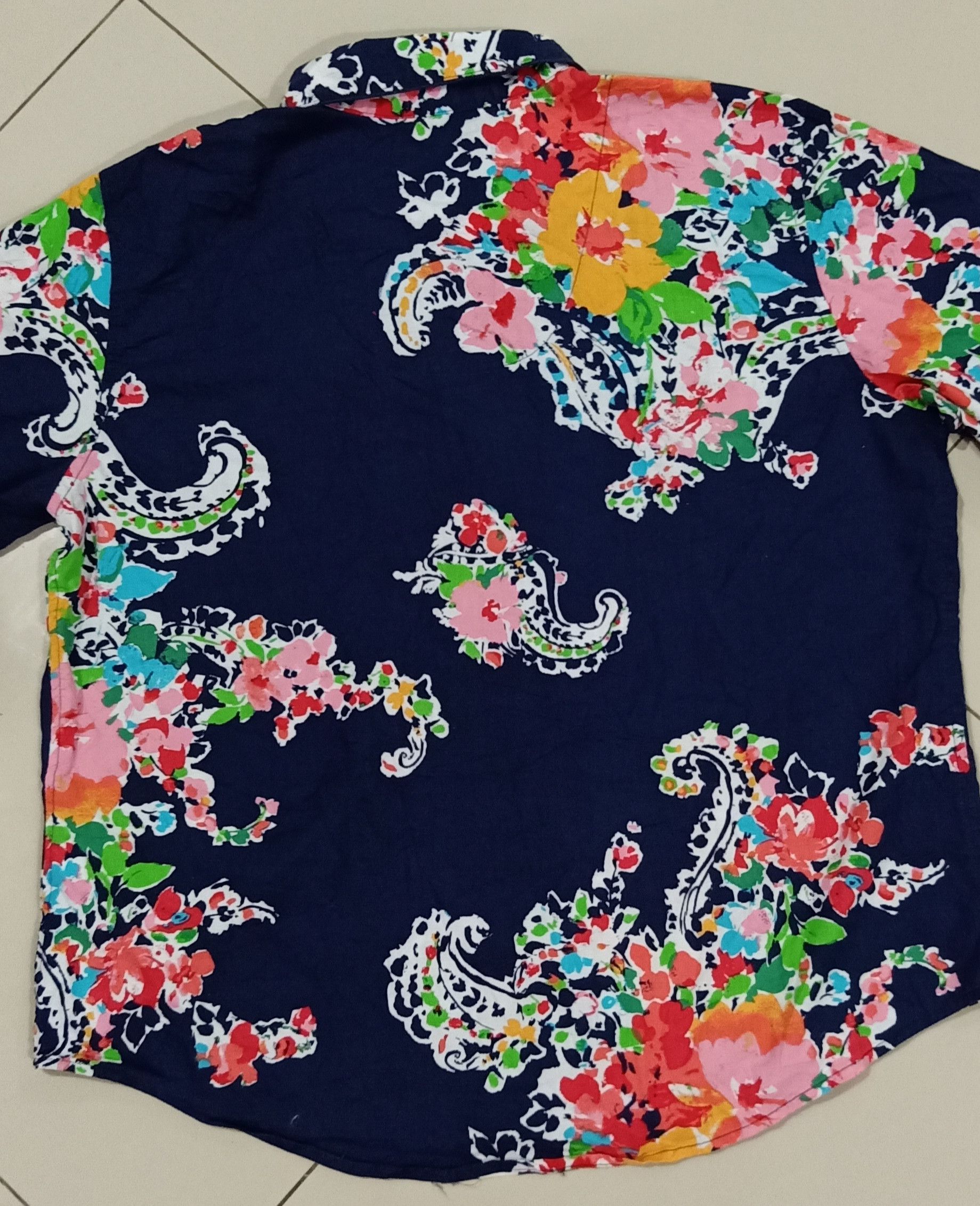 Japanese Brand × Lauren Ralph Lauren × Ralph Lauren Rare Lauren Ralph Lauren Single Pocket Flower Art Design Size US L / EU 52-54 / 3 - 8 Thumbnail