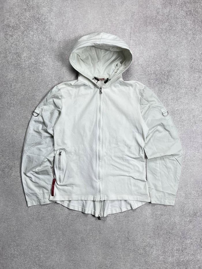 Prada VINTAGE PRADA SPORT RED TAB NYLON SLEEVE JACKET WOMANS XL Size XL / US 12-14 / IT 48-50 - 1 Thumbnail