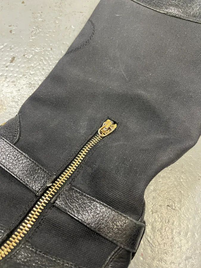Prada 2010s Prada Black Leather Buckle Knee-High Boots Size US 9 / IT 39 - 6 Thumbnail