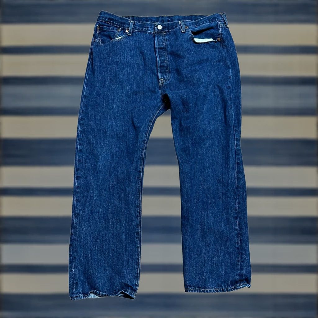 Levi's Levi's 501 Men's Jeans Button Fly Straight Blue Black 40x30 Lot Of 3 Denim Cotton Blend Size US 40 / EU 56 - 1 Thumbnail
