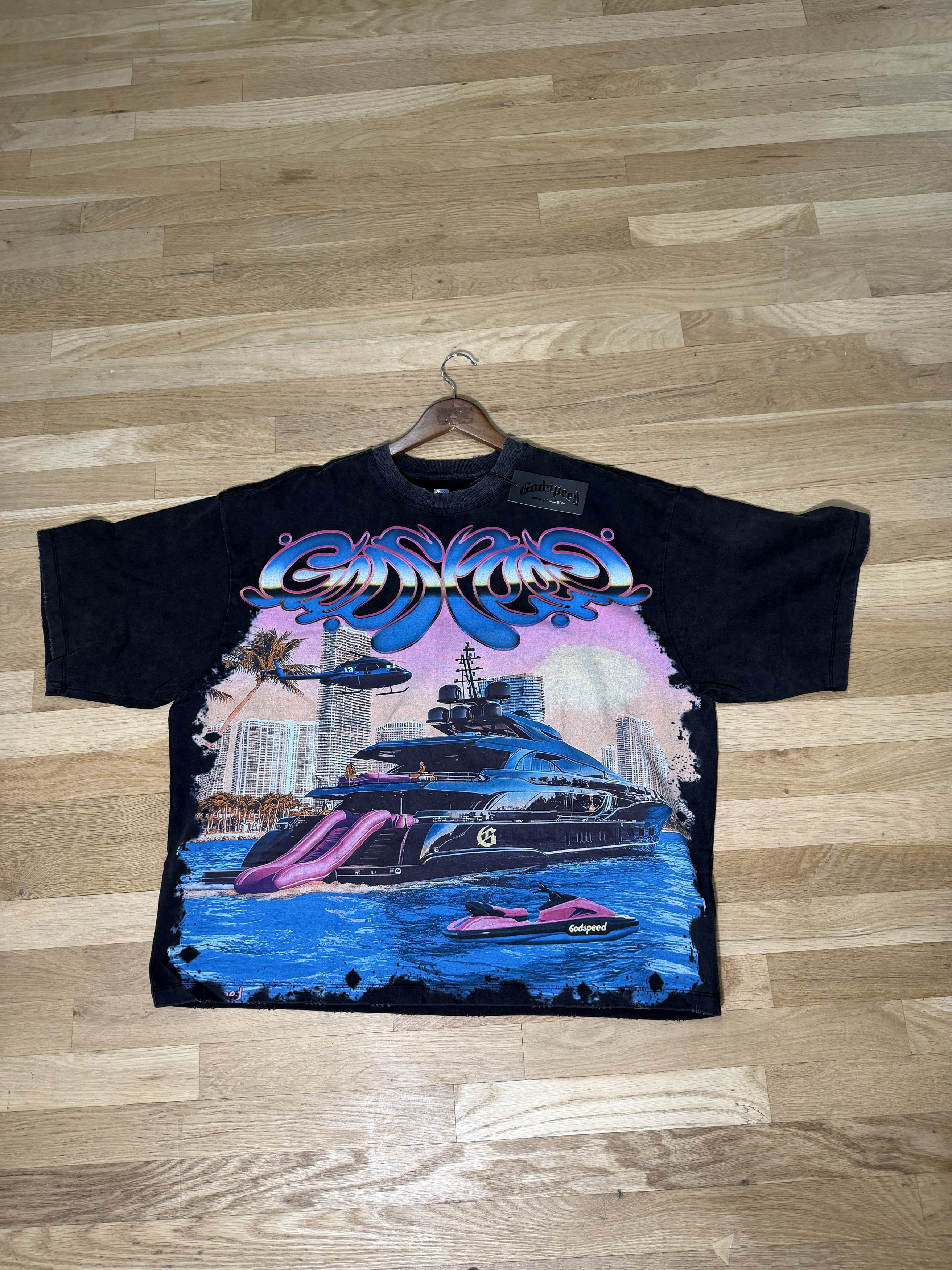 Godspeed GODSPEED MIAMI YACHT TEE BLACK *MIAMI EXCLUSIVE* Size US XL / EU 56 / 4 - 1 Thumbnail