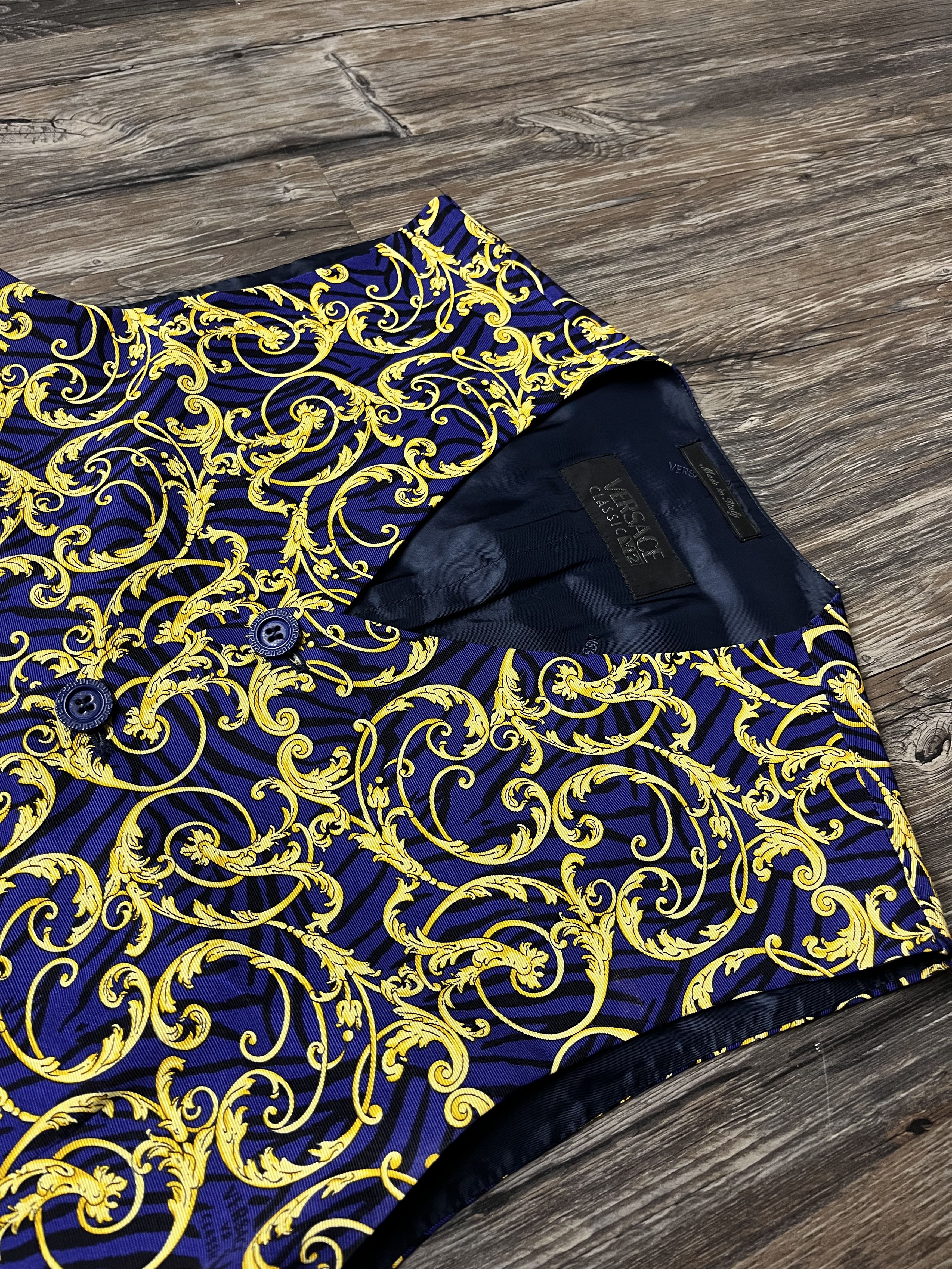 Versace Vintage Versace Silk Suit Vest Size 42R - 2 Thumbnail