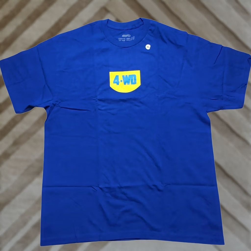Vintage 4WD T-Shirt Blue XL Crew Neck Short Sleeve Logo Graphic Mens Size US XL / EU 56 / 4 - 1 Thumbnail