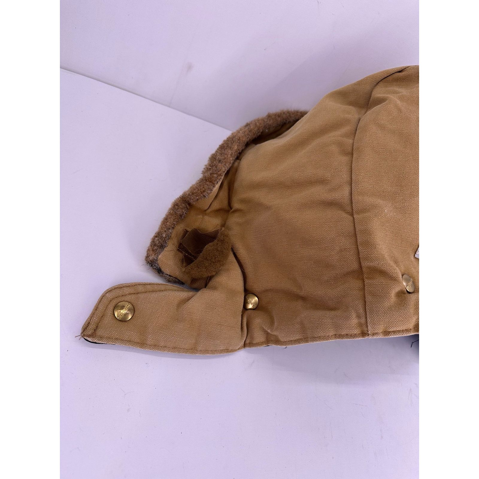 Carhartt Vintage Carhartt Hood Brown Quilt Lined Faux Fur Snap Size ONE SIZE - 7 Thumbnail