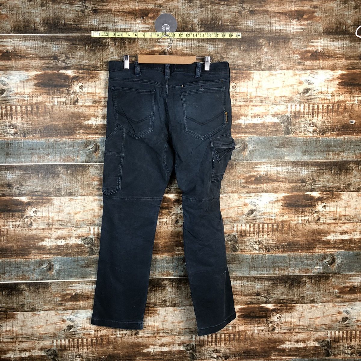 Japanese Brand DLL Gladiotor Dark Blue Cargo Multipocket Pants #C144 Size US 34 / EU 50 - 12 Thumbnail