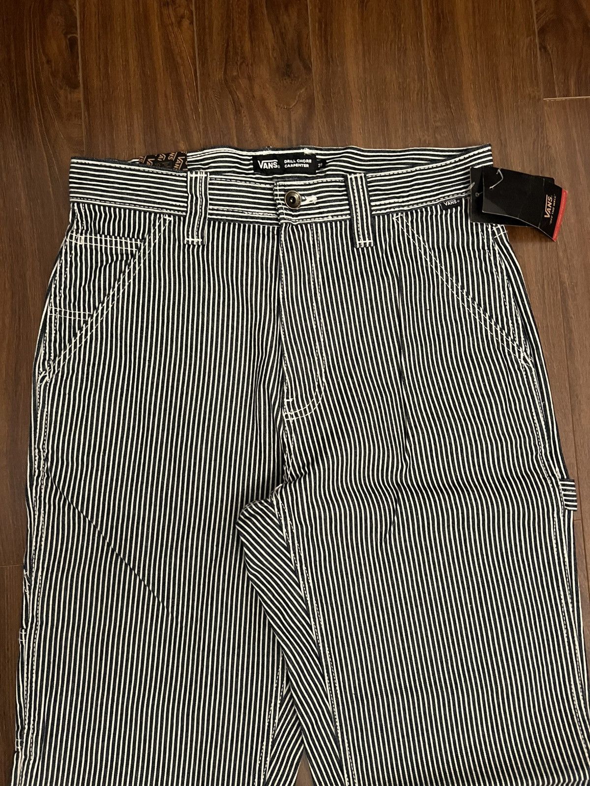 Vans BNWT Vans Hickory Stripe Drill Chore Carpenter Pants Size US 29 - 3 Thumbnail