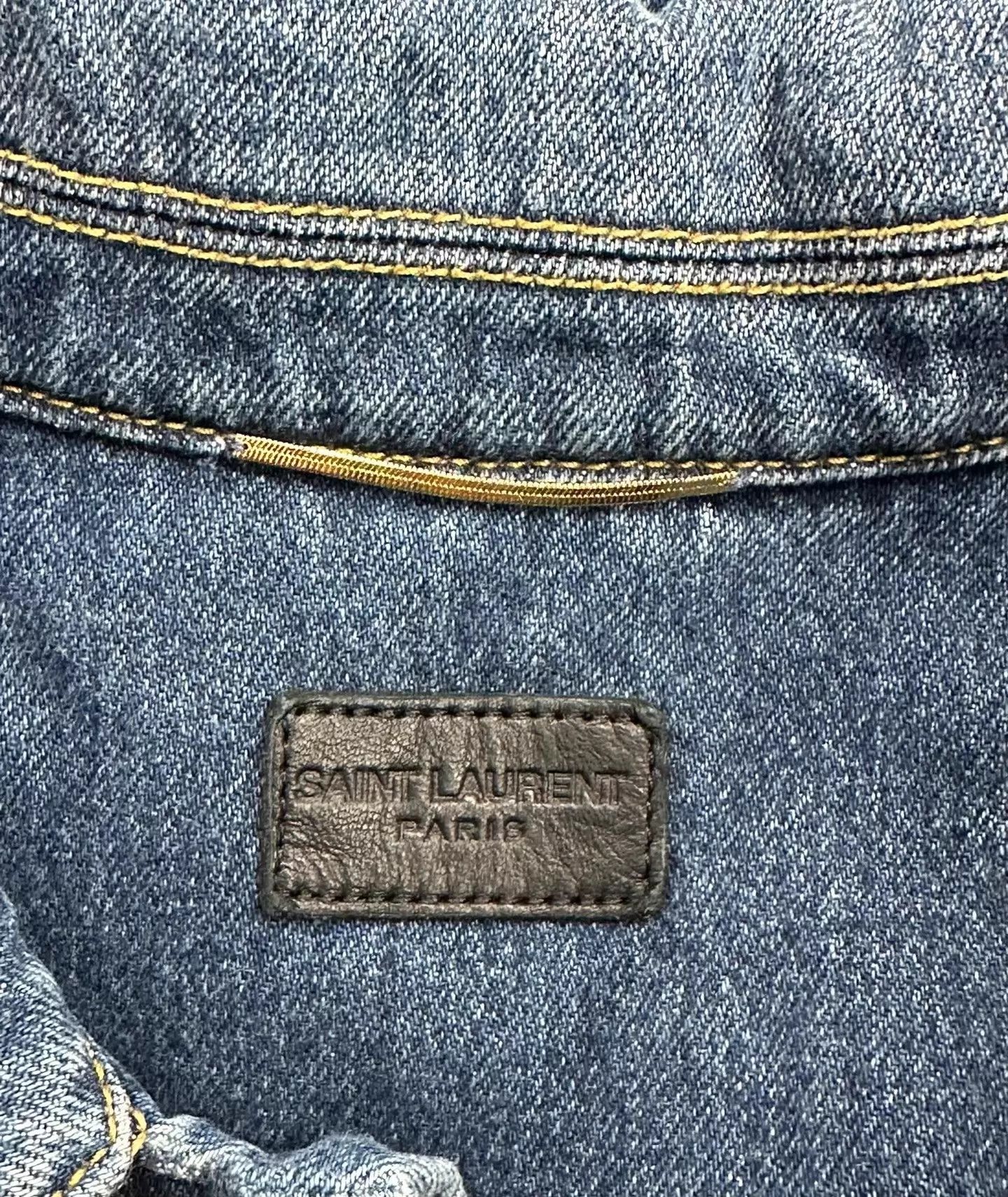 Saint Laurent Paris Saint Laurent S denim jacket new condition Size US S / EU 44-46 / 1 - 3 Thumbnail