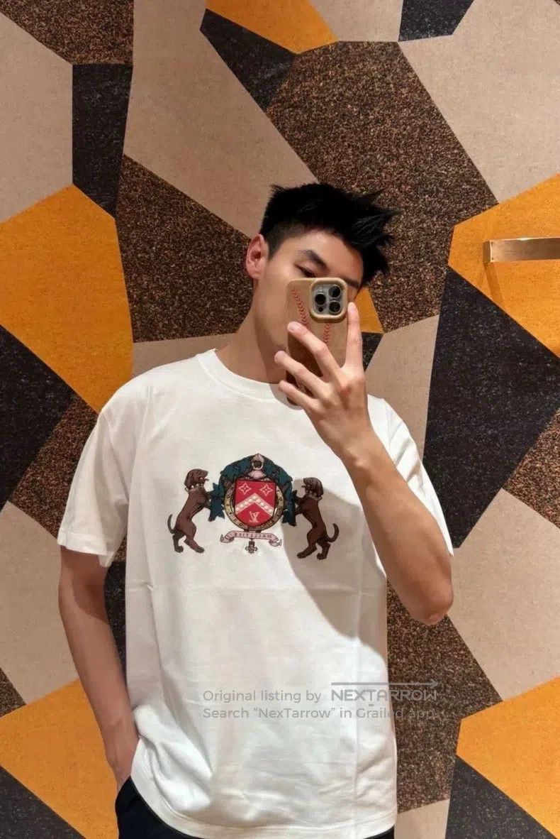 Louis Vuitton Louis Vuitton 25 SS Badge Double Dog Pattern Embroidered C Size US XL / EU 56 / 4 - 8 Thumbnail