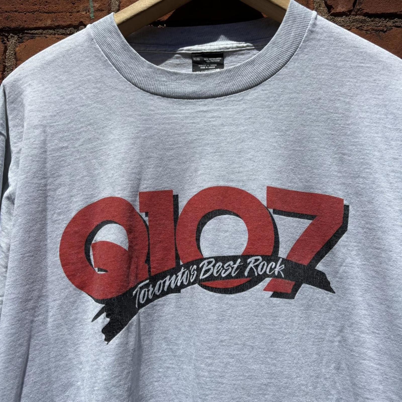 Other vintage Q 107 torontos best radio t shirt 90s L/XL Size US XL / EU 56 / 4 - 2 Thumbnail