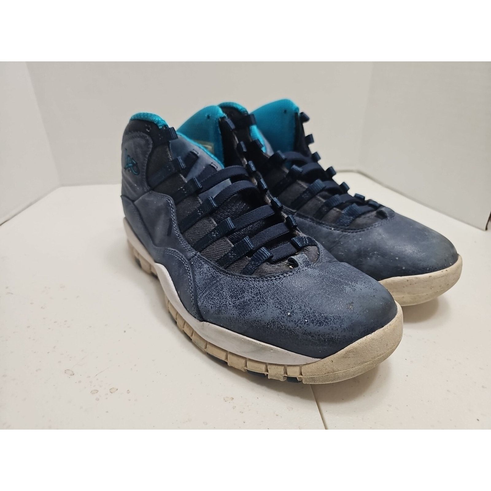 Jordan Brand Nike Air Jordan 10 X Retro LA Los Angeles Size 10 2016 3 Men Size US 10 / EU 43 - 8 Thumbnail