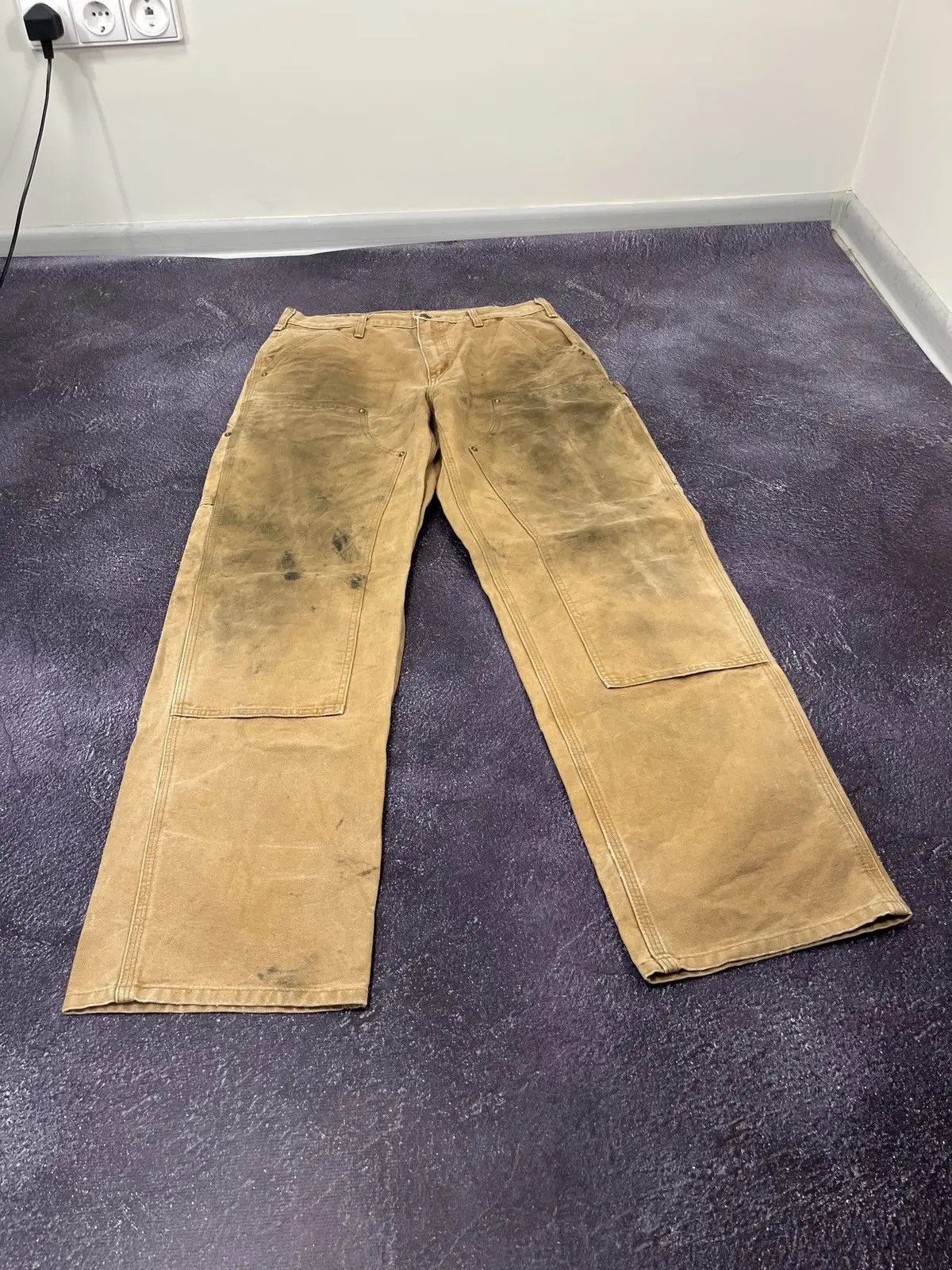 Carhartt Vintage 90s Carhartt Double Knee USA Work Hype Pants Jeans Size US 32 / EU 48 - 2 Thumbnail
