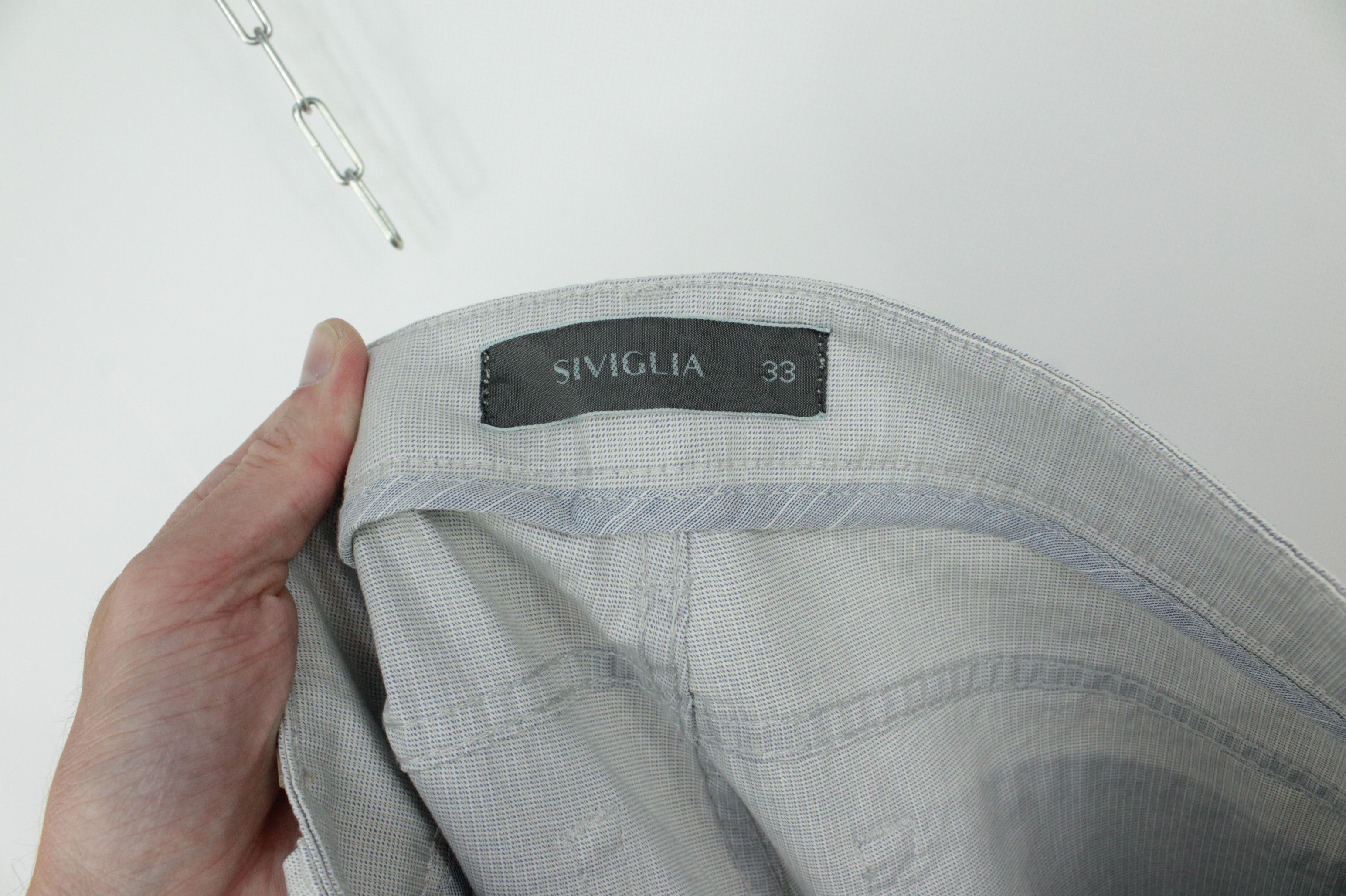 Siviglia Siviglia Gray Stretch Cotton Casual Trousers Jeans Men's Size US 33 - 6 Thumbnail