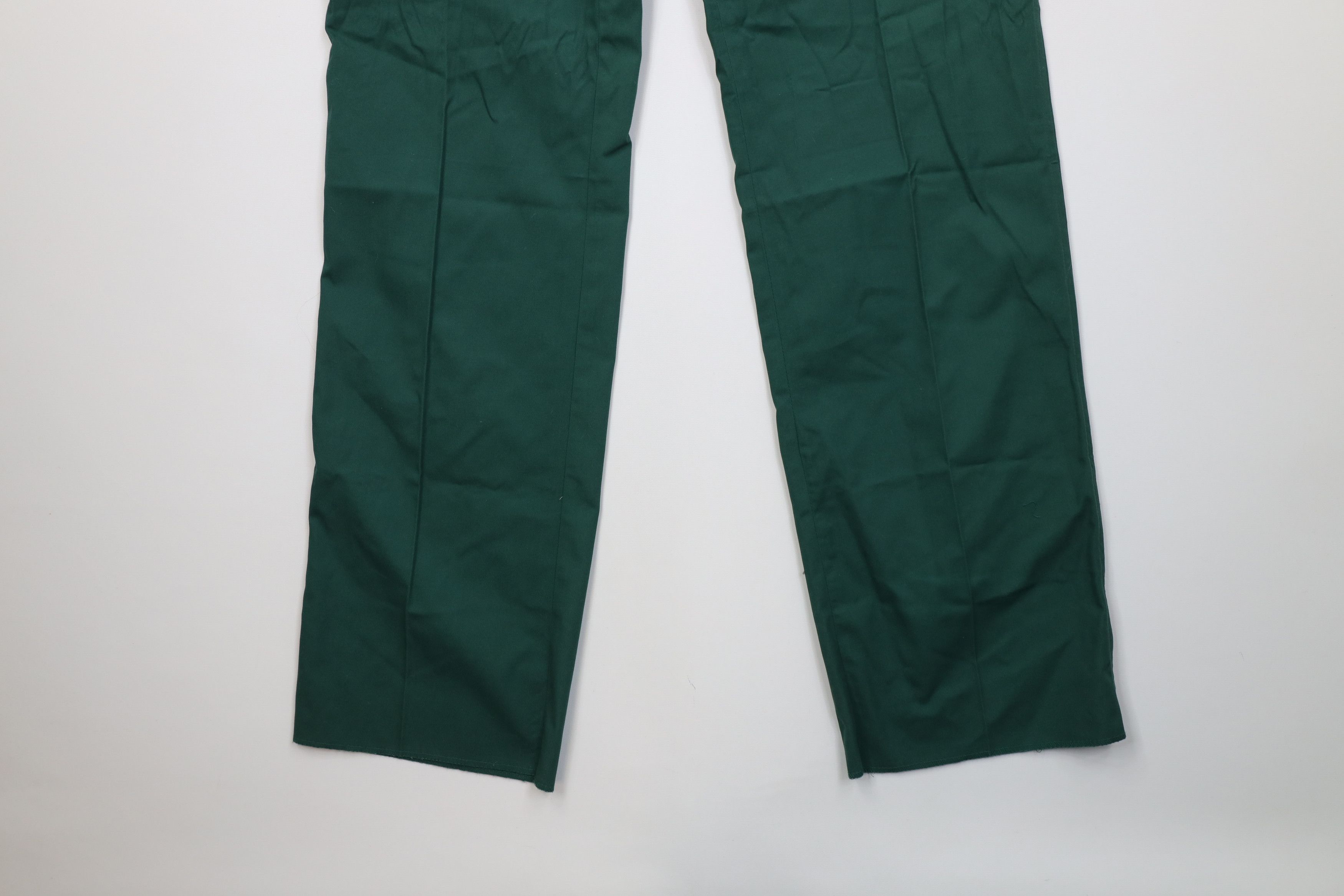 Vintage Deadstock Vintage 70s Streetwear Wide Leg Chino Pants Green Size US 34 / EU 50 - 4 Thumbnail
