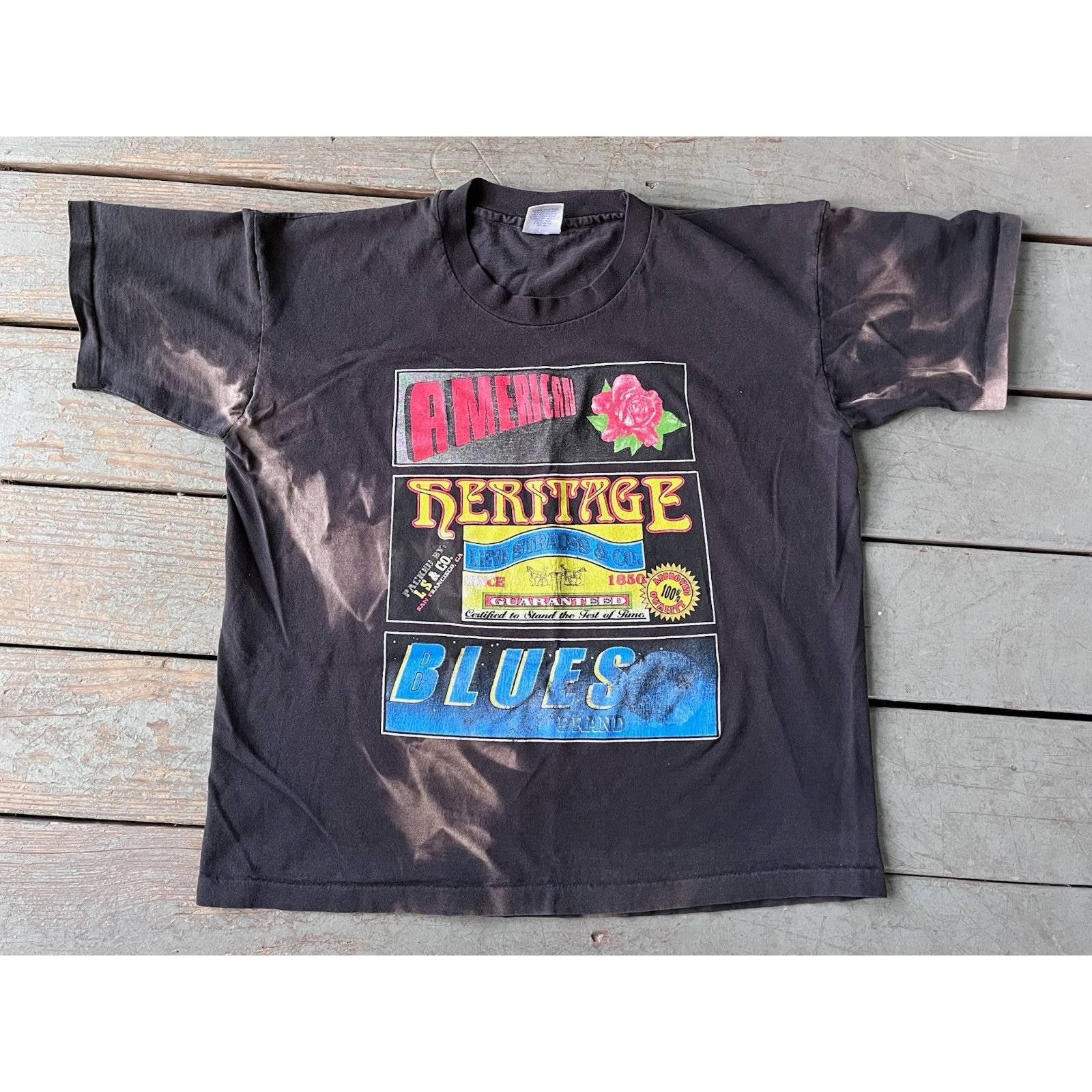 Levi's VTG 90's Levi's American Heritage Blues T-Shirt ONE SIZE Size ONE SIZE - 1 Thumbnail