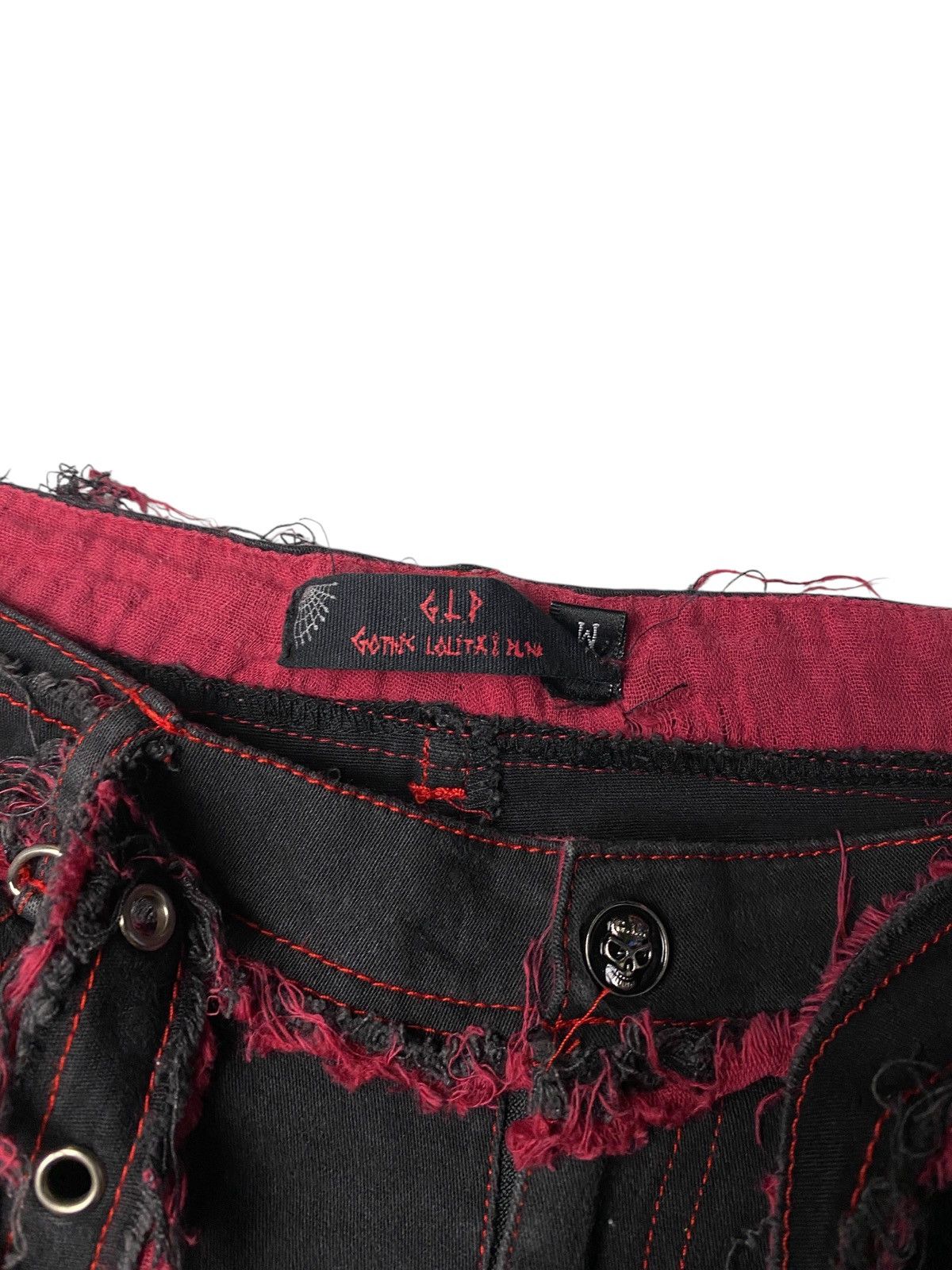 Hysteric Glamour 2000's Gothic Lolita Punk Bondage Laced Up Pants Size US 26 / EU 42 - 3 Thumbnail