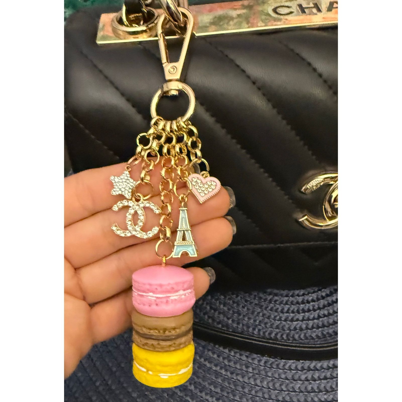 Handmade Gorgeous Handmade Designer Bag Purse Charm Keychain Size ONE SIZE - 5 Thumbnail