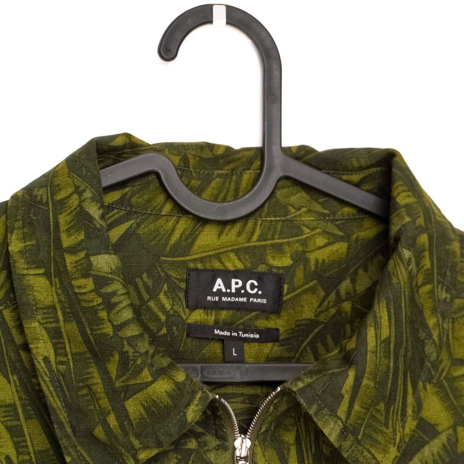 A.P.C. A.P.C. Harry Camouflage Print Green Ripstop Zip Jacket Size US L / EU 52-54 / 3 - 4 Thumbnail