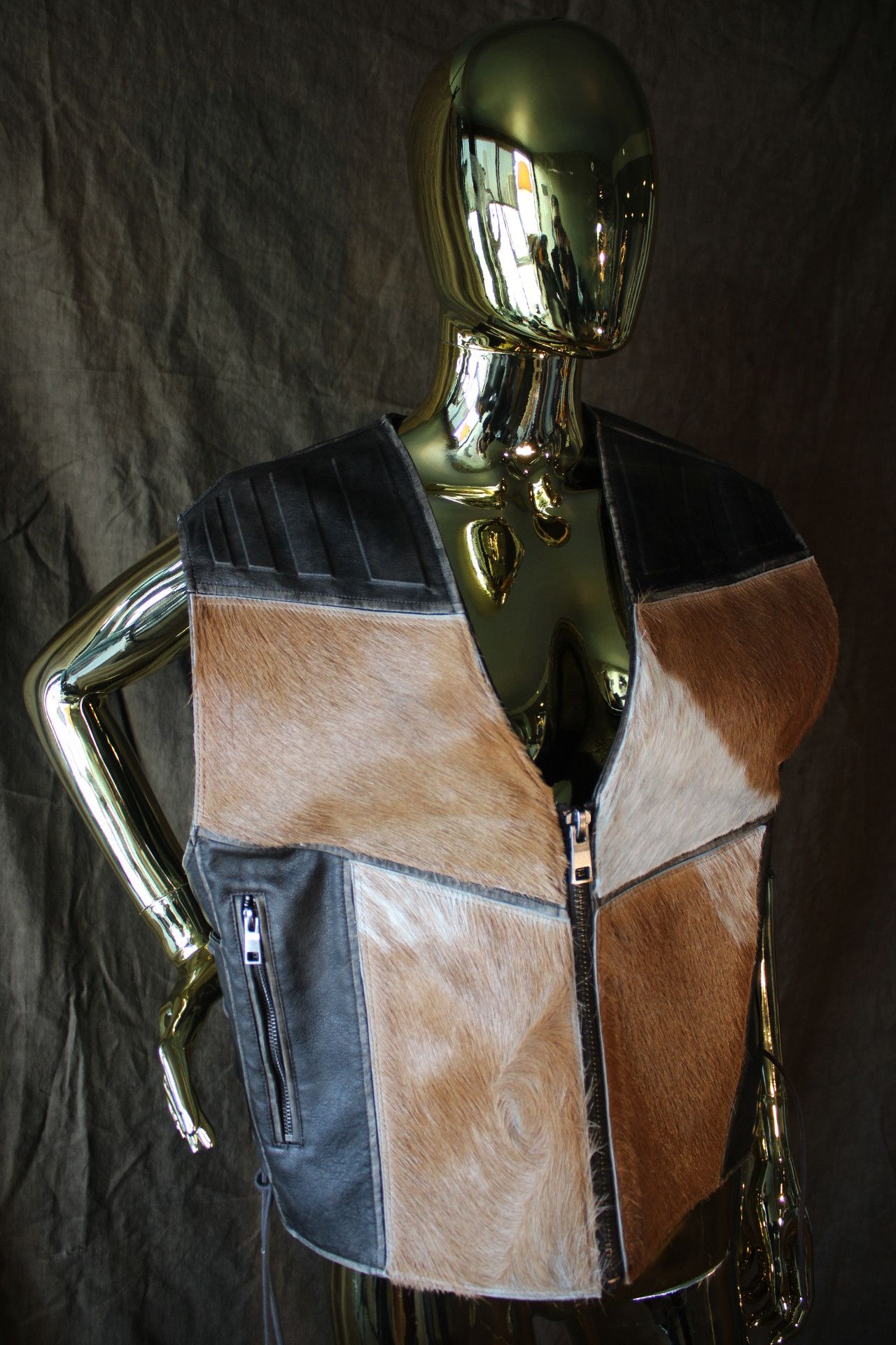 Other Custom-made Vest with Real cow leather Size US M / EU 48-50 / 2 - 5 Thumbnail
