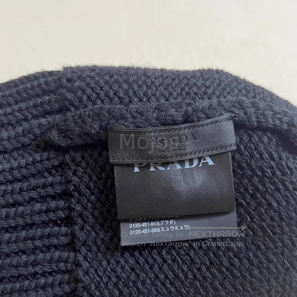 Prada Sz L Prada Pattern Stitch Knitwear Hat. Size ONE SIZE - 5 Thumbnail