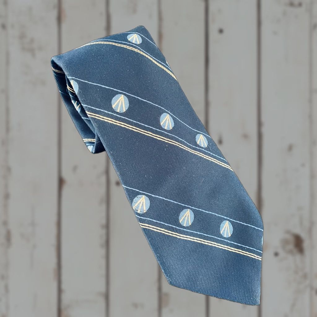Vintage VINTAGE Limited Editions Silk Blend Retro Tie Necktie Navy Blue 3”w 56”L Mens Tie Mens Blue Retro 90s? Size ONE SIZE - 1 Thumbnail