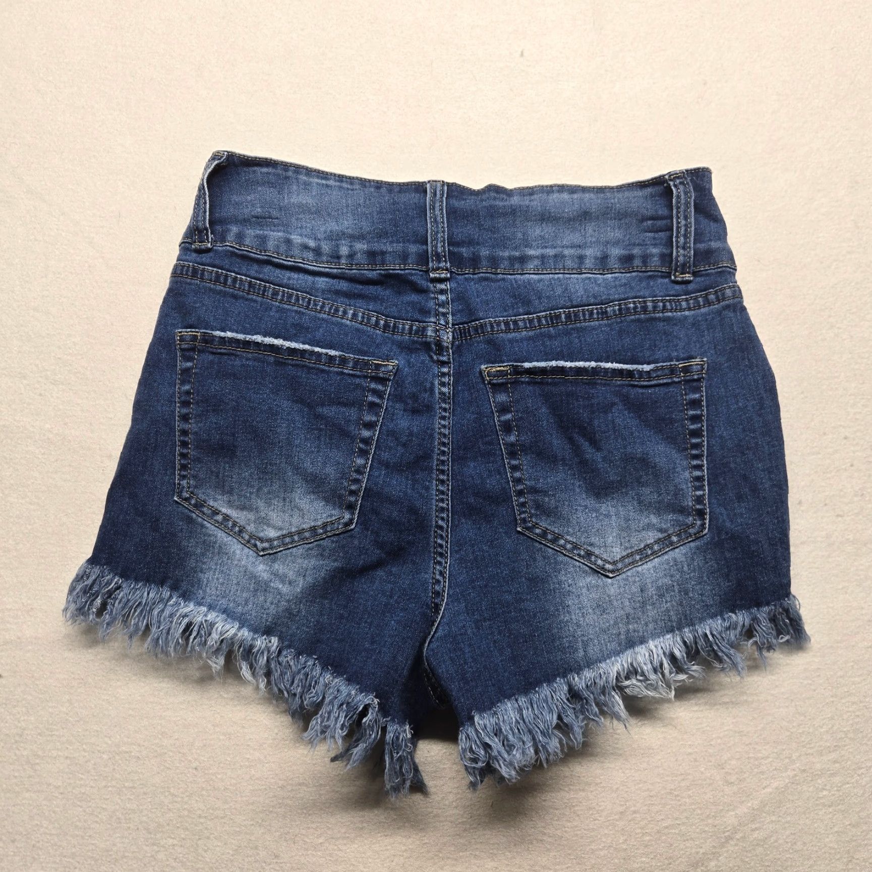 Vintage Unbranded Shorts Women S Blue Denim Cut-Off Distressed High Rise 2.0 in Inseam Casual Summer Womens Size 28" / US 6 / IT 42 - 7 Thumbnail