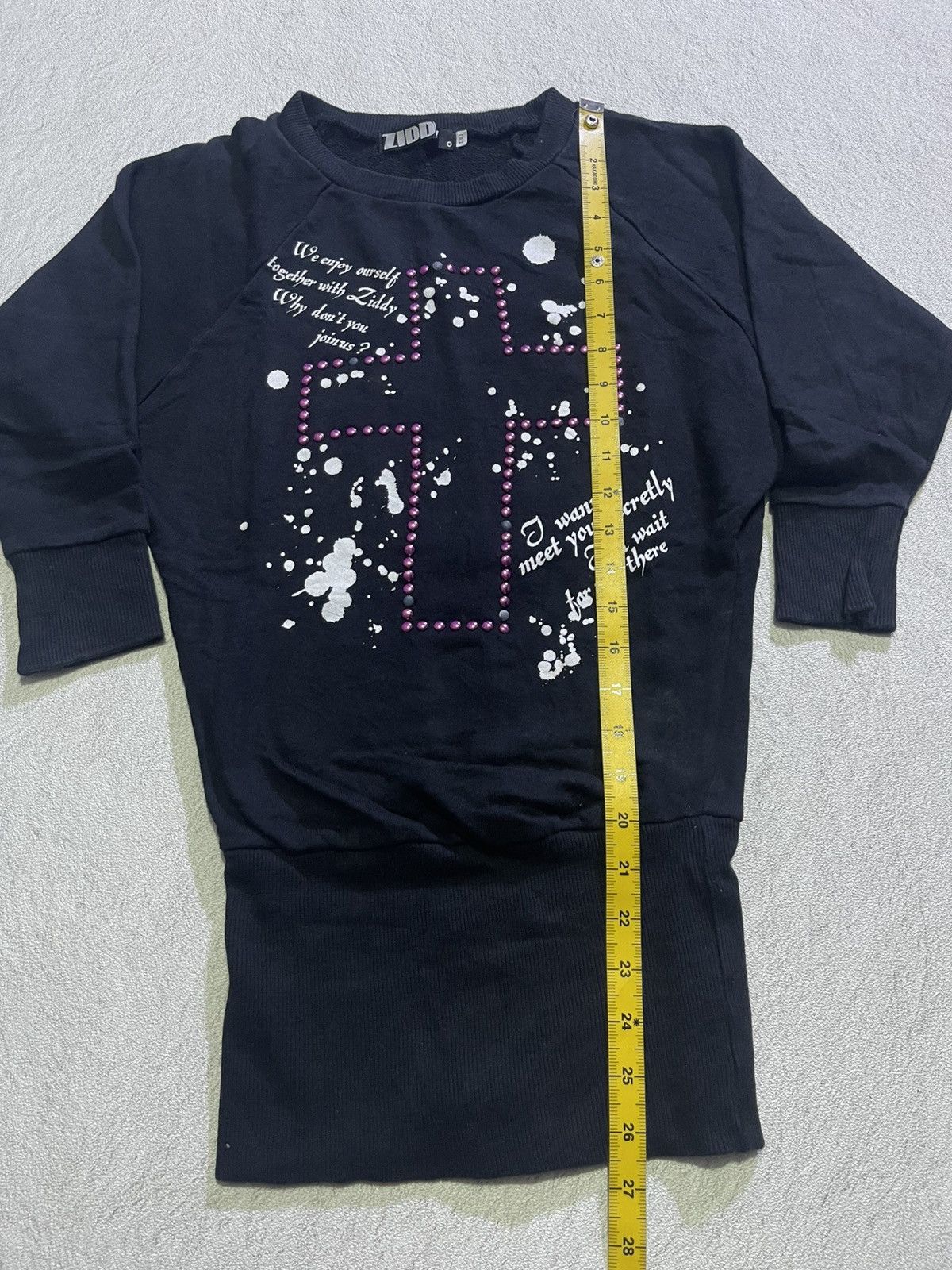 Hysteric Glamour Y2K ZIDDY long sleeve tshirt motif cross glitter Size M / US 6-8 / IT 42-44 - 9 Thumbnail