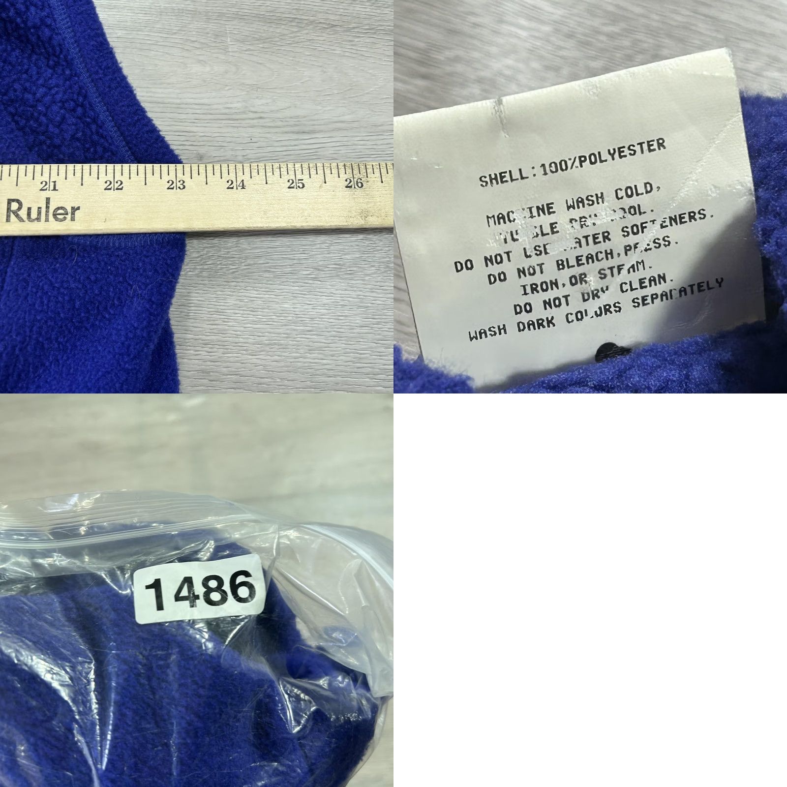 Vintage REI Vest Mens M Blue Full Zip Pockets Drawcord Hem Made in USA Fleece Size US M / EU 48-50 / 2 - 8 Thumbnail