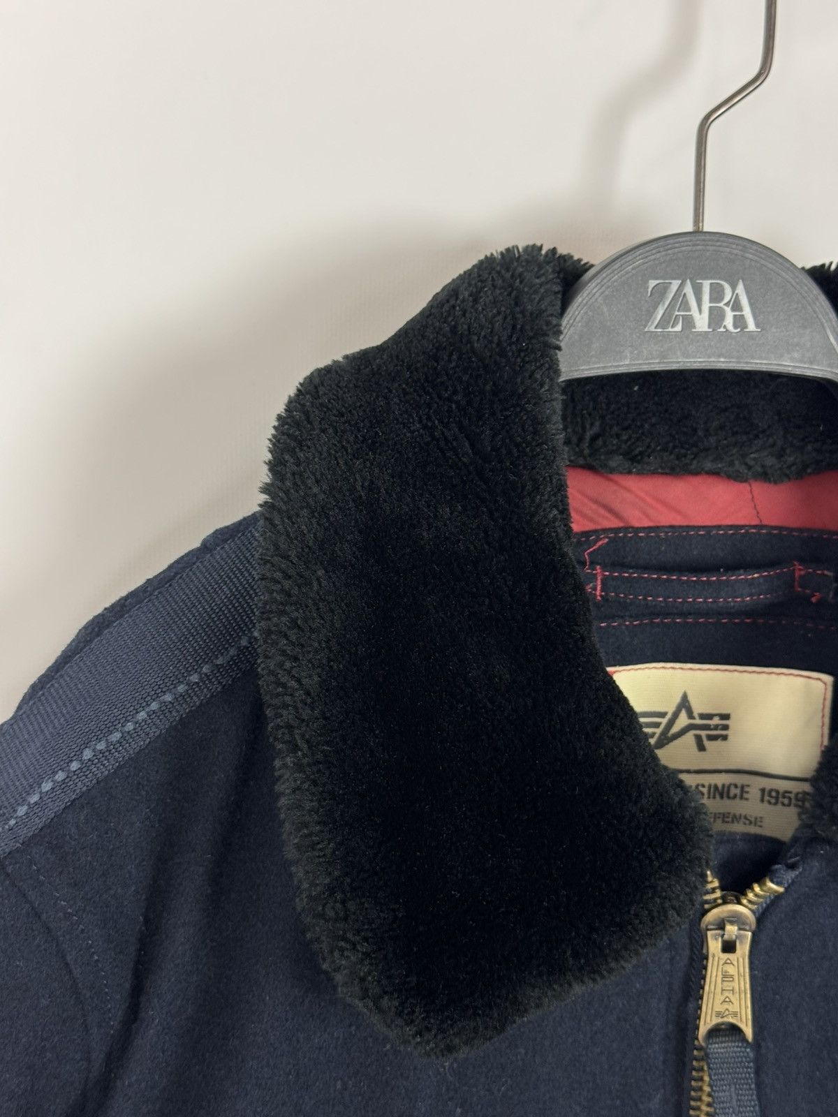 Alpha Industries Alpha Industries Wool Winter Navy Bomber Size US M / EU 48-50 / 2 - 7 Thumbnail