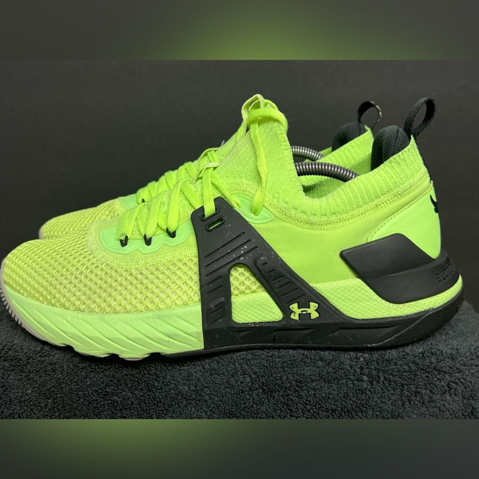 Under Armour Under Armour Project Rock 4 'Quirky Lime' Green/Black Men Size US 11.5 / EU 44-45 - 1 Thumbnail