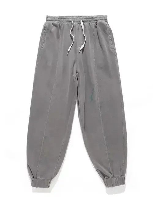 Jean 20AW Indigo Union Japan Light Grey Washed Jogger Pants Size US 32 / EU 48 - 2 Thumbnail