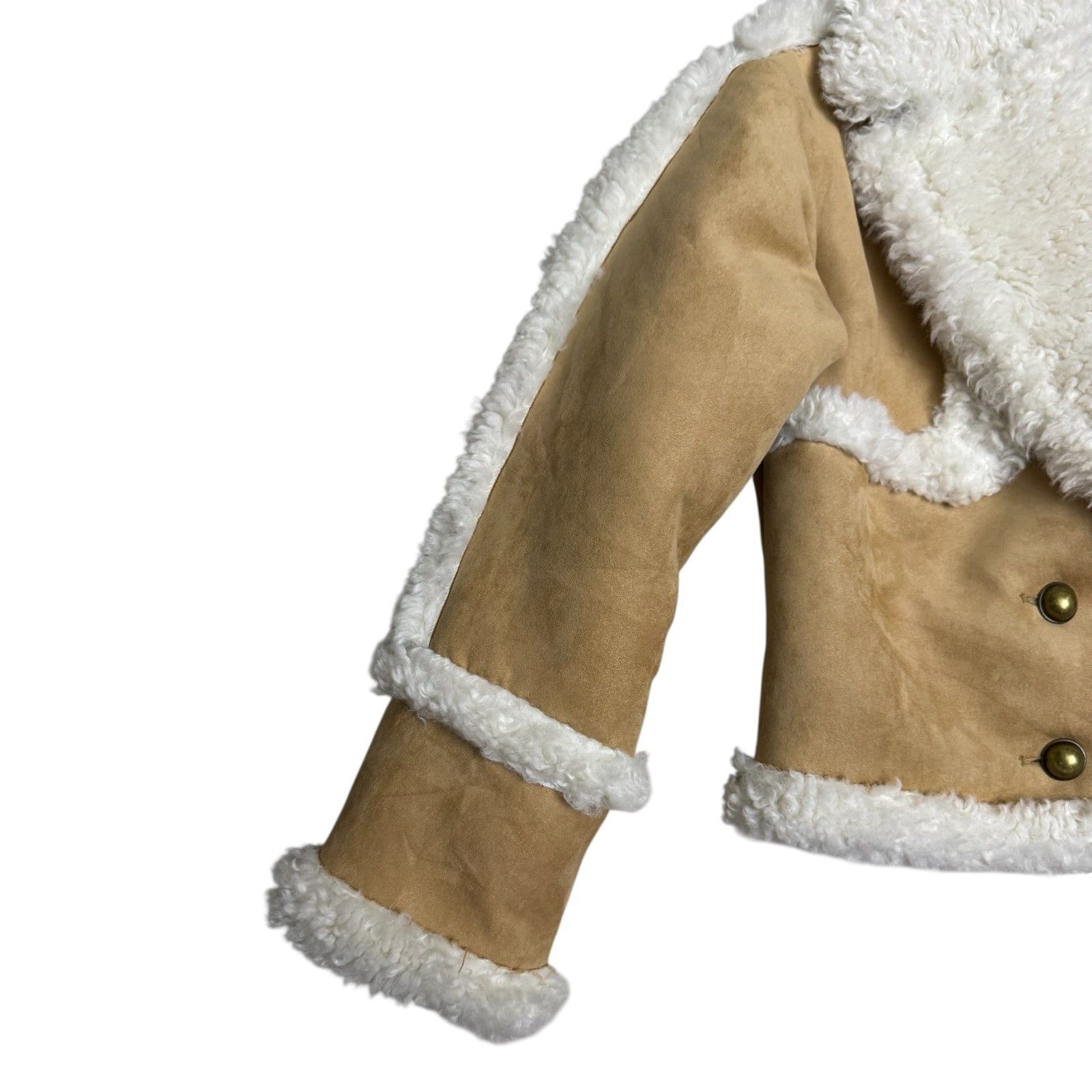 Other ALTAR'D STATE Faux Sherpa Faux Leather Cropped Jacket XS Size XS / US 0-2 / IT 36-38 - 4 Thumbnail